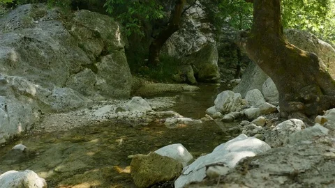 Mountain River in Greece Stock Footage 78065760