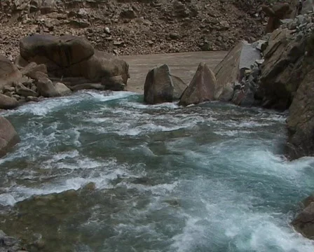 Mountain river in the Himalayas Stock Footage 378438