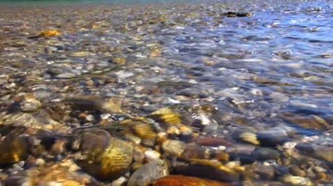 Mountain river Isar Stock Footage 33740739