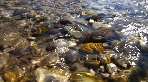 Mountain river Isar_12 Stock Footage 33740657