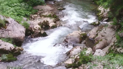 Mountain river landscape Stock Footage 52462797