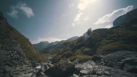 Mountain river landscape Video stock 79853622