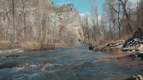 Mountain river landscape Stock Footage 91646628