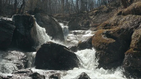 Mountain river landscape Stock Footage 91646667