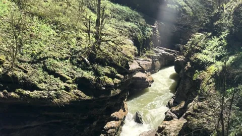 Mountain river landscape Video stock 308106924