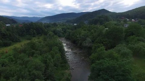 Mountain River Landscape View Video stock 74795010