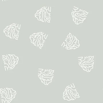 Mountain river line seamless pattern Stock Illustration
