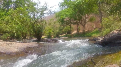Mountain river  Mae Khan Stock Footage 49687737