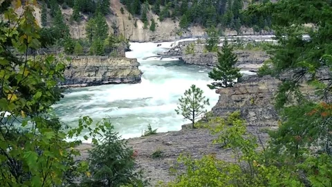 Mountain River Montana 库存影片 71656743