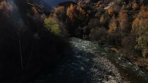 Mountain river in a mountainous area Stock Footage 171297254