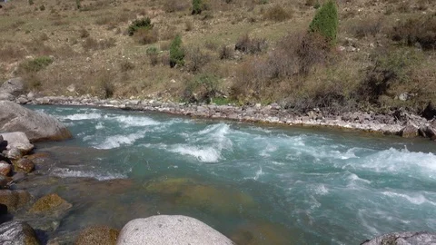 Mountain river in the mountains Video stock 116558677