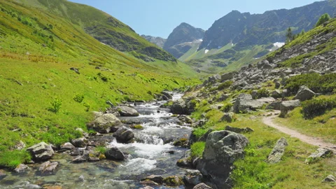 Mountain river in the mountains. Stock Footage 292869570
