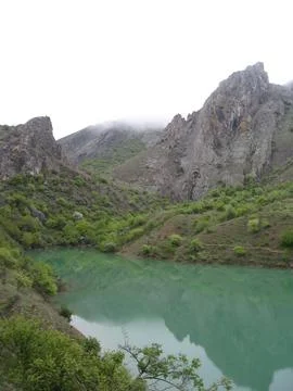 Mountain river in the mountains Stock Photos