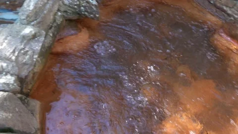 Mountain river Narzan between sheer cliffs . blue clear water of the river. Stock Footage 145179990