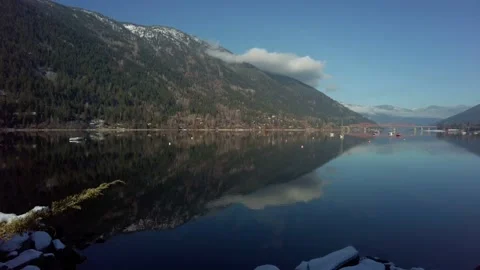 Mountain river in Nelson, Canada 스톡 동영상 222025612