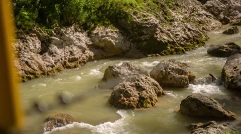 Mountain river panorama Видео 58470628