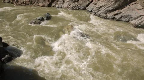 Mountain river panorama Video stock 58470659