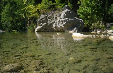 The mountain river. Stock Photos