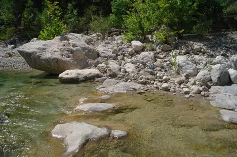 The mountain river. Stock Photos