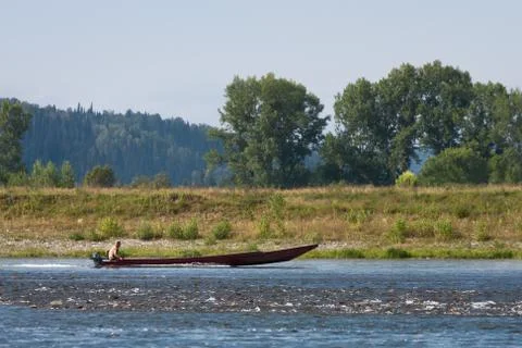 On a mountain river Stock-Fotos