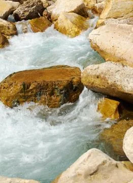 Mountain river. Photos
