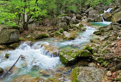 Mountain river Stock Photos