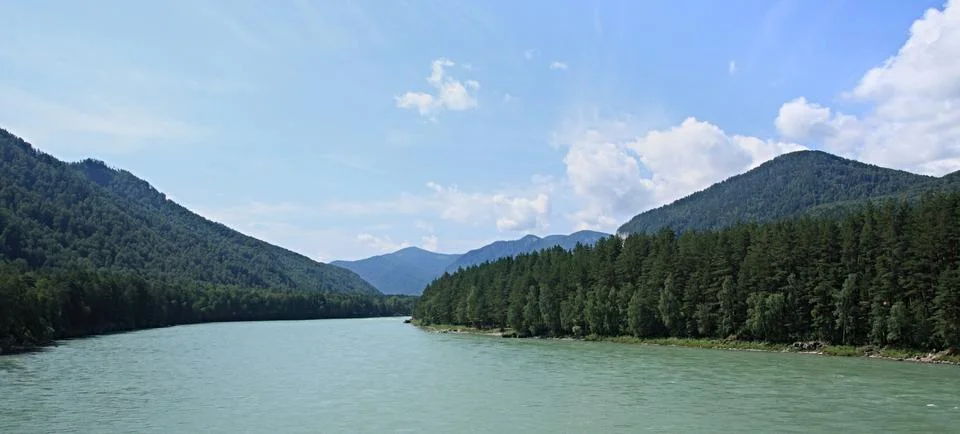 Mountain river 스톡 사진