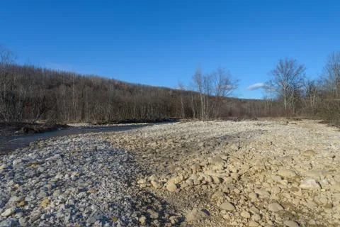 The mountain river Stock Photos