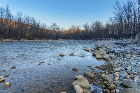 The mountain river Stock Photos