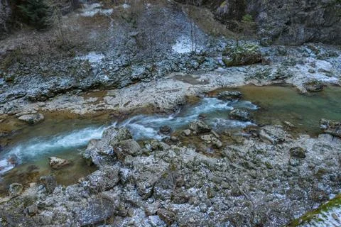 The mountain river Stock Photos