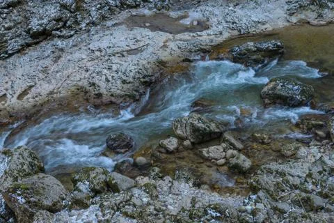 The mountain river Stock Photos