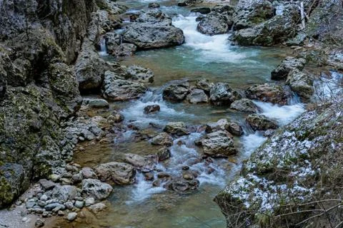 The mountain river Stock Photos