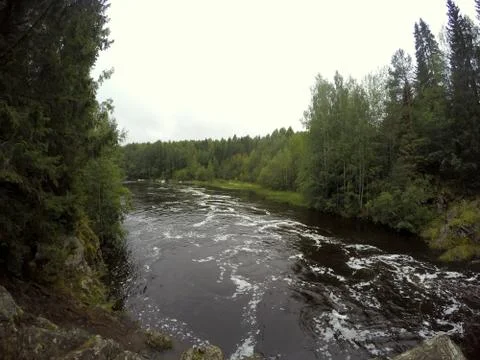 Mountain river. 스톡 사진