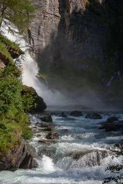 Mountain River 库存照片