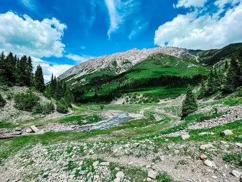 Mountain river Foto stock