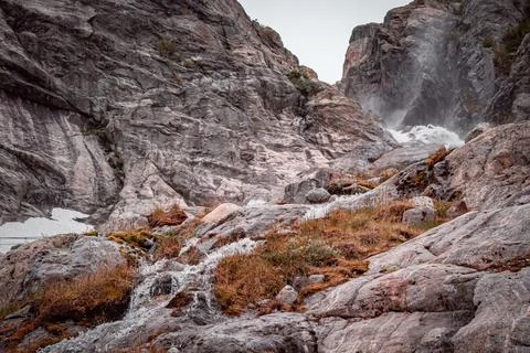A mountain river 스톡 사진