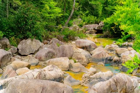 Mountain river. 스톡 사진