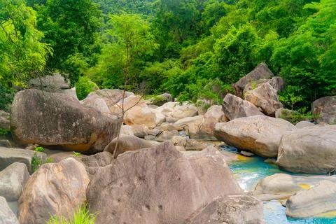 Mountain river. 스톡 사진