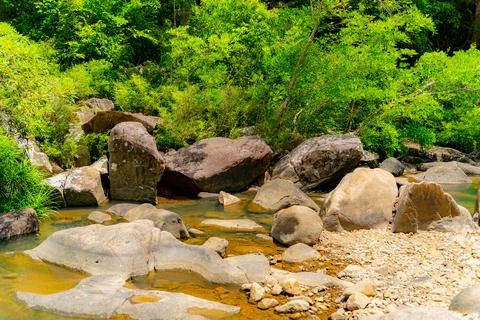 Mountain river. Foto stock