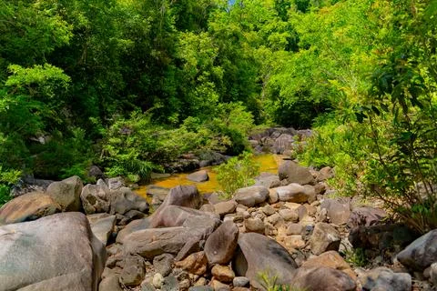 Mountain river. 스톡 사진