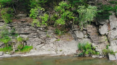 Mountain river in the picturesque mountains Stock Footage 114989845