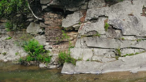 Mountain river in the picturesque mountains Stock Footage 114990054