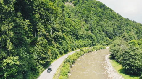 Mountain river in the picturesque mountains Stock Footage 119509797