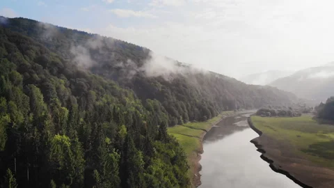 Mountain river in the picturesque mountains Stock Footage 119953949
