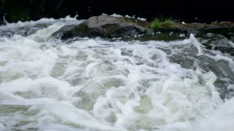 Mountain river rapids Stock Footage 54665951