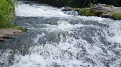 Mountain river rapids Stock Footage 57280375