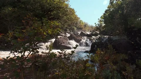 Mountain river rapids Video stock 162989071