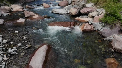 Mountain River, River bed, South Tyrol, Italy Video stock 91096459