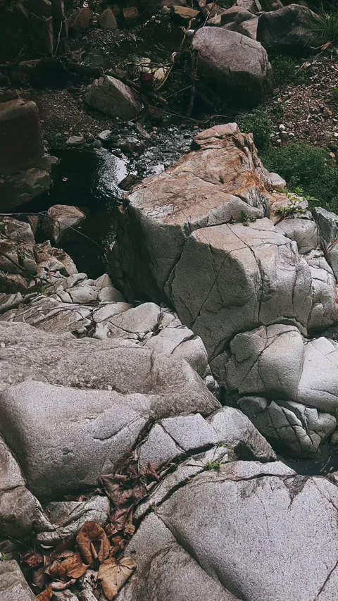 Mountain, river, rocks, rock, stone, mountains, green, waterfall, stream, Stock Footage 237618040