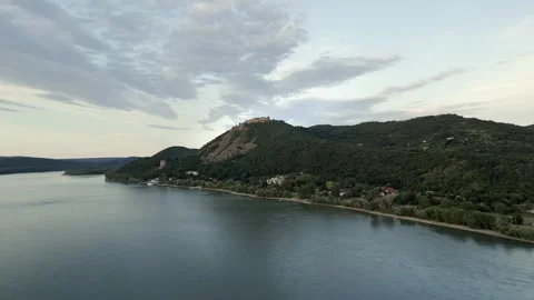 Mountain river sky nature Stock Footage 274034869